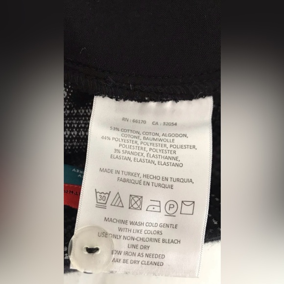 Anthropologie Cartonnier Jacquard Stripe Dot Wide Leg Pants size 8/28, like new. - Picture 13 of 14